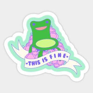 This is f i n e Sticker